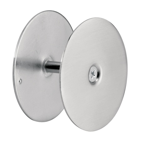Prime-Line Steel Door Hole Cover Plate, Satin Nickel Single Pack U 10446